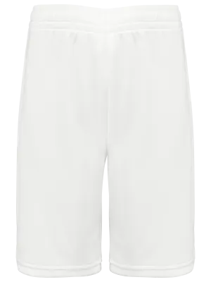 Kids basketball shorts – White