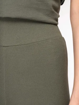 Eco-friendly ladies' rib shorts
