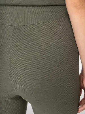 Eco-friendly ladies' rib shorts