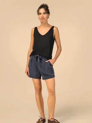 Eco-friendly Women's Washed Effect Lyocell Shorts