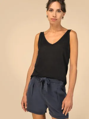 Eco-friendly Women's Washed Effect Lyocell Shorts