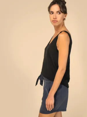 Eco-friendly Women's Washed Effect Lyocell Shorts
