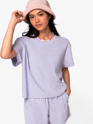 Pantalón corto ecorresponsable de rizo de mujer