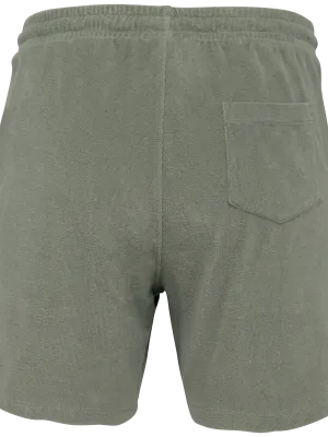 Pantalón corto ecorresponsable de rizo de hombre – Almond Green