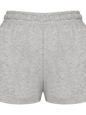 Ladies eco-friendly french terry shorts – Oxford Grey