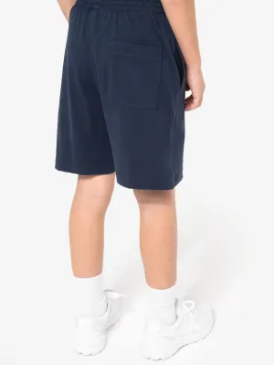 Pantalón corto deportivo de punto jersey infantil