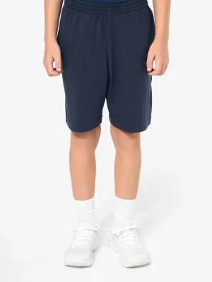 Pantalón corto deportivo de punto jersey infantil