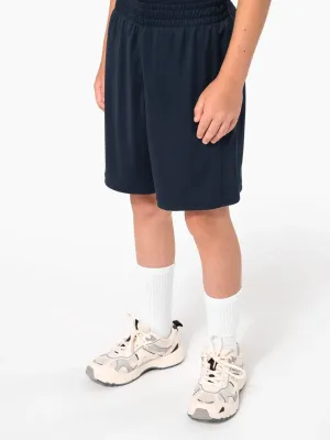 Short multisport en polyester enfant