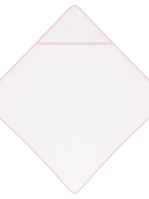 Capa de baño de rizo para bebé – White / Pink