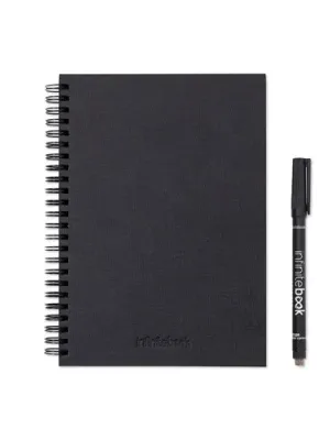 STARTER KIT INFINITEBOOK A5 PLANNER TEXTURE – Noir