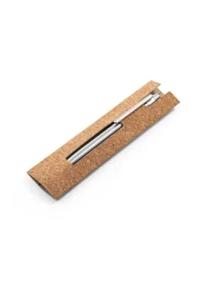 ALEXA. Ballpoint pen with stainless steel body (53% rSS) and clip
