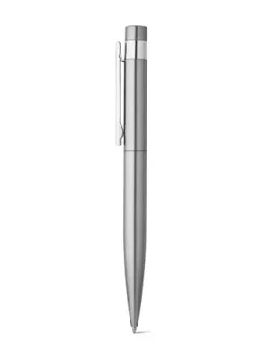 ALEXA. Ballpoint pen with stainless steel body (53% rSS) and clip – Argenté satiné