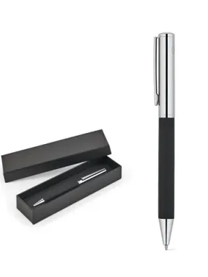 SLAUGHTER. Stainless steel ballpoint pen with a glossy finish and black ink by Dokumental®
