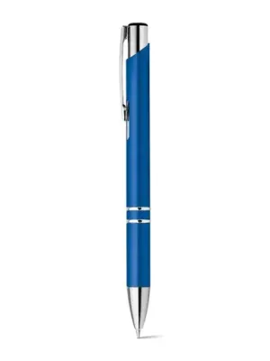BETA PLASTIC. Stylo à bille en ABS avec clip en métal – Bleu