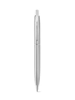 DOOLI. Stylo à bille en acier inoxydable (53 % recyclé), avec corps brillant