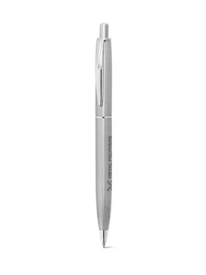 DOOLI. Stylo à bille en acier inoxydable (53 % recyclé), avec corps brillant