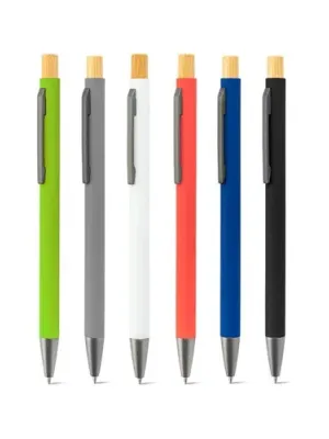 ZYLEN. Ballpoint pen in recycled aluminum (100% rAL), with rubber finish