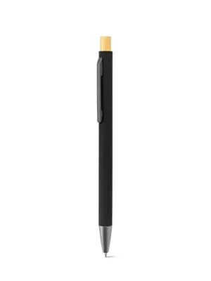 ZYLEN. Ballpoint pen in recycled aluminum (100% rAL), with rubber finish – Noir