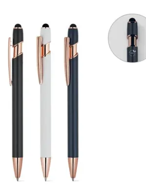 NEIL ROSE. Ballpoint pen made from recycled aluminium (100% rAL), with a matt finish and blue ink