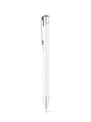 RE-BETA. Stylo à bille en aluminium recyclé (100% rAL) – Blanc