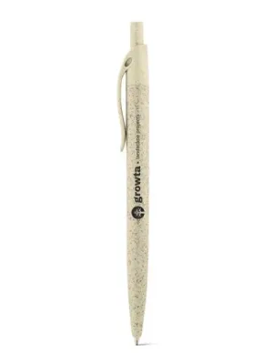 CAMILA. Wheat straw fibre and ABS ball pen with clip