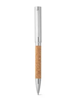 CORKO. Cork and metal ballpoint pen with twist mechanism