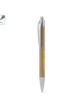 KYRA. Ballpoint pen made from 100% recycled paper and details in recycled ABS (100% rABS)