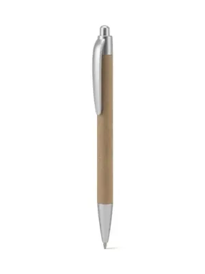KYRA. Ballpoint pen made from 100% recycled paper and details in recycled ABS (100% rABS) – Gris clair