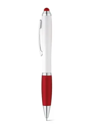 SANS. Stylo avec mécanisme twist et clip en métal – Rouge