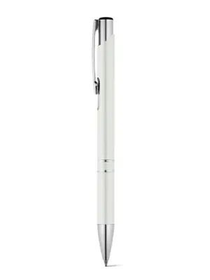 BETA. Stylo en aluminium avec clip – Blanc