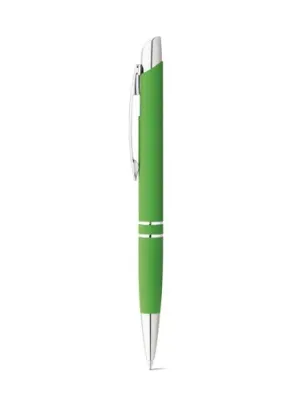 MARIETA SOFT. Stylo en aluminium avec clip – Vert clair