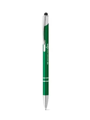 GALBA. Aluminium ball pen with touch tip and clip