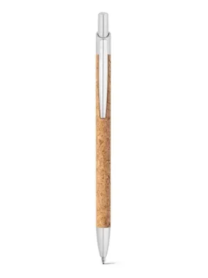 NATURA. Stylo en liège et aluminium recyclé (100 % rAL) avec clip