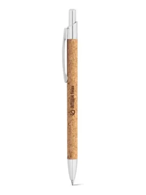 NATURA. Stylo en liège et aluminium recyclé (100 % rAL) avec clip