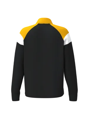 Sweat d'entrainement 1/4 zip unisexe – Black / Sporty Yellow