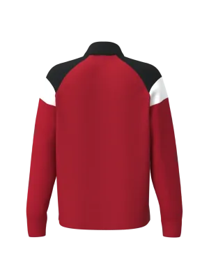 Sweat d'entrainement 1/4 zip unisexe – Sporty Red / Black