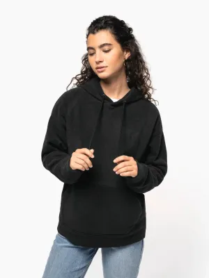 Sudadera con capucha oversize de micropolar reciclada unisex