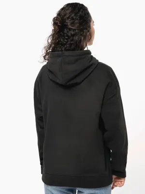 Sudadera con capucha oversize de micropolar reciclada unisex