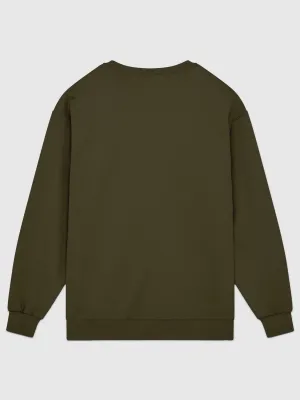 Sweat-shirt adulte col rond Hammer – Olive