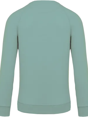 Men's organic cotton crew neck raglan sleeve sweatshirt – Sage