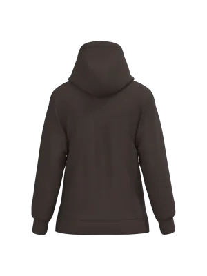 Sudadera con capucha de mujer – Chocolate