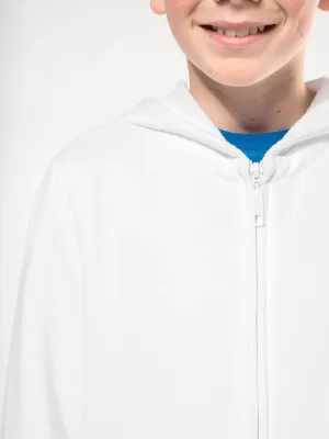 Sweat-shirt capuche zippé enfant