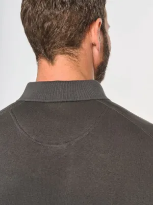 Men's polo neck sweatshirt