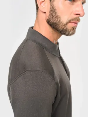 Men's polo neck sweatshirt