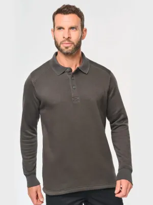 Men's polo neck sweatshirt