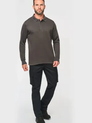 Men's polo neck sweatshirt