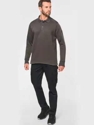 Men's polo neck sweatshirt