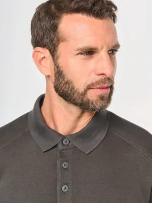 Men's polo neck sweatshirt