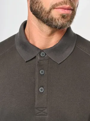 Men's polo neck sweatshirt