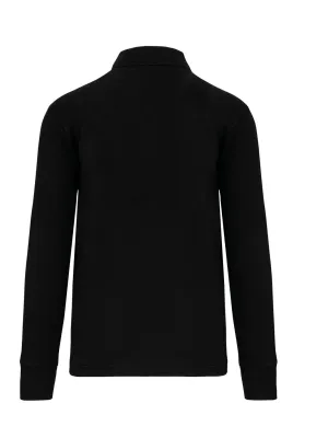 Men's polo neck sweatshirt – Black